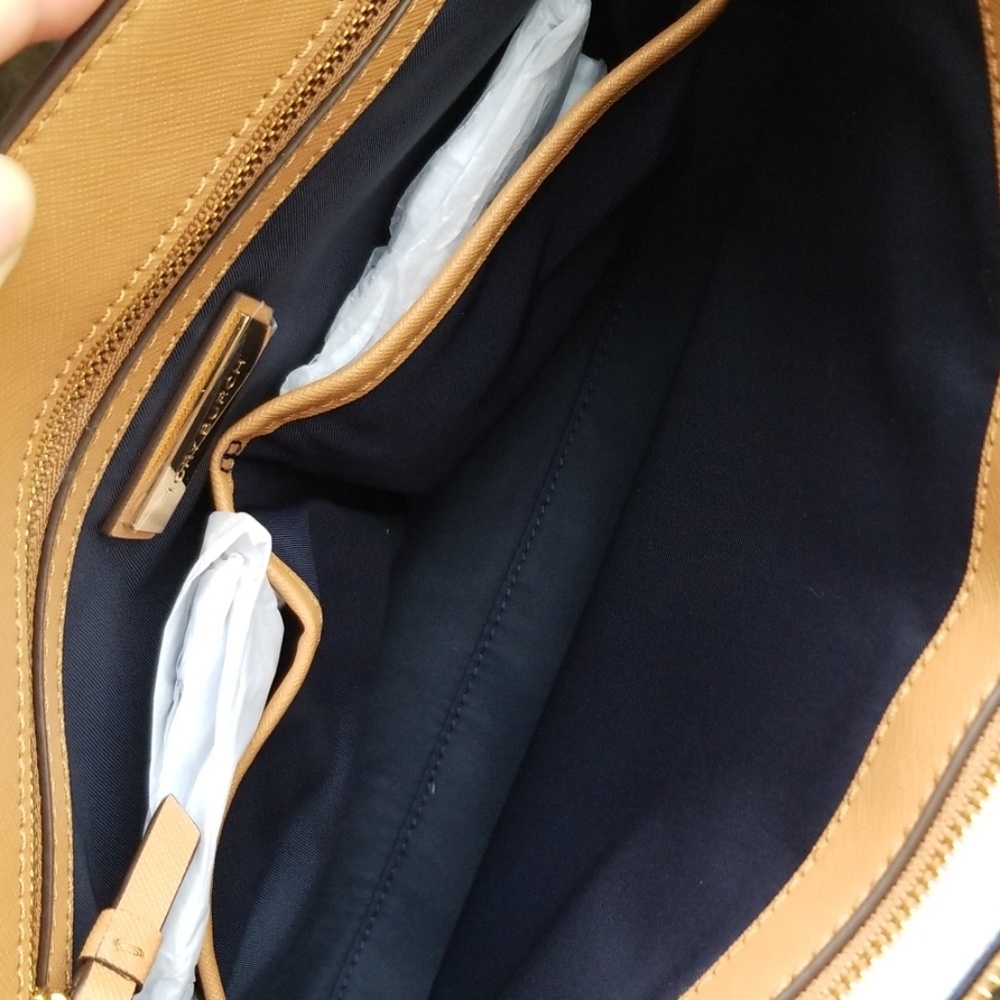 Tory Burch Small Robinson Leather Tote - Picture 5 of 7